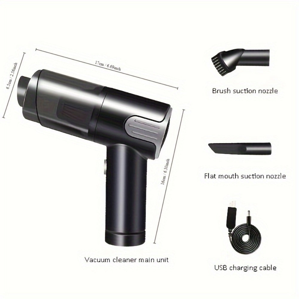 Wireless-Silver Car Vacuum Cleaner Wireless Usb Charging Car Vacuum Cleaner Home Handheld Mini Desktop Vacuum Cleaner Portable