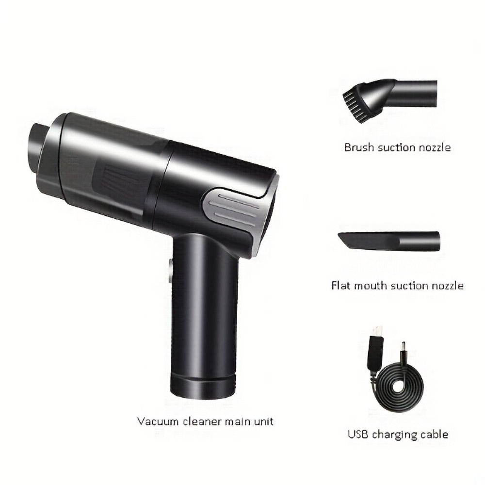 Wireless-Silver Car Vacuum Cleaner Wireless Usb Charging Car Vacuum Cleaner Home Handheld Mini Desktop Vacuum Cleaner Portable