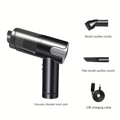 Wireless-Silver Car Vacuum Cleaner Wireless Usb Charging Car Vacuum Cleaner Home Handheld Mini Desktop Vacuum Cleaner Portable