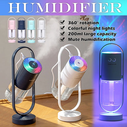 Cool Mist Humidifier Humidifier Desktop Mini Humidifier Aroma Diffuser 360° Angle for Bedroom Room Office Car Living Room and Dining Room